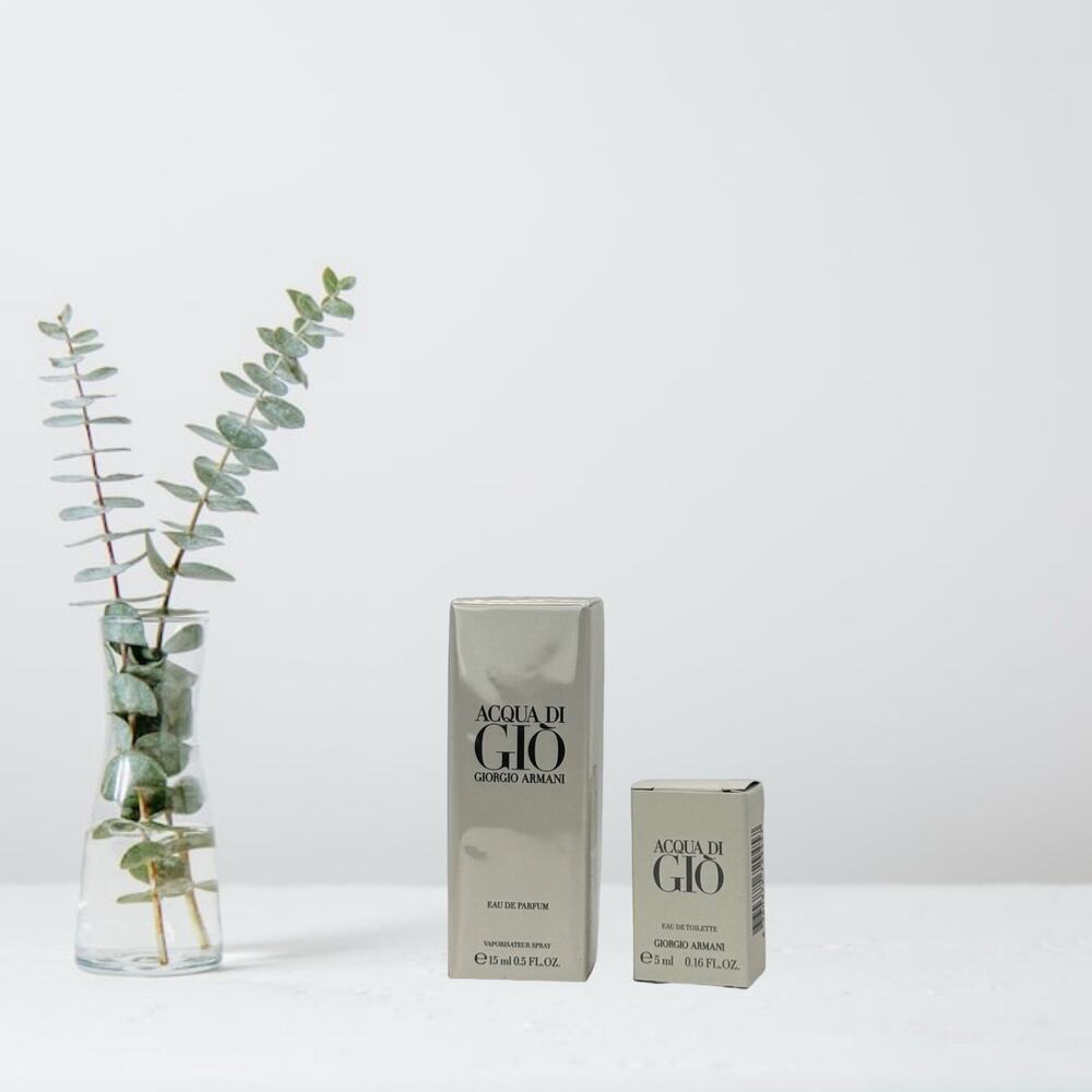 ✨ Giorgio Armani Acqua Di Giò Mini Fragrance Set 15ml + 5ml BNIB